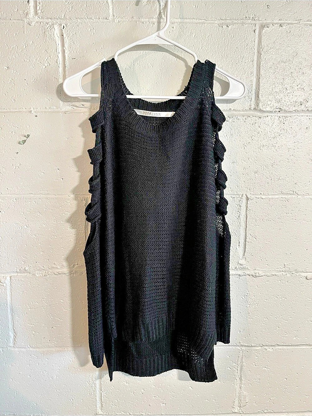 Pippa Lynn Cold Shoulder 100% Cotton Sweater